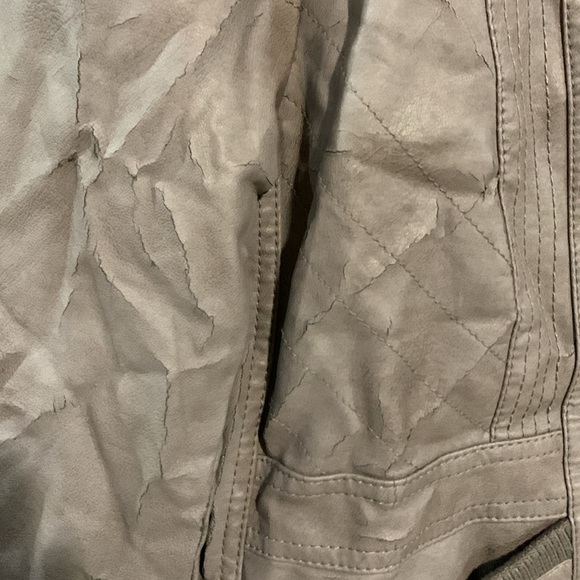 Xhiliration Jacket XXL in brown pleather looking material. - Picture 2 of 4